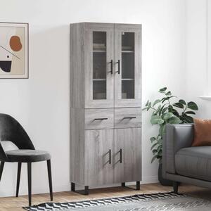VidaXL szürke sonoma szerelt fa magasszekrény 69,5 x 34 x 180 cm