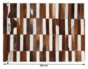 KOZA II tarka bőr szőnyeg 201x300cm
