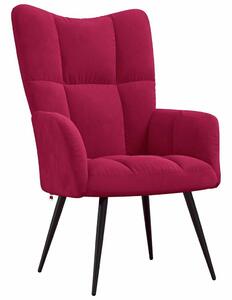 VidaXL Bordó Bársony Pihenőszék - Modern Design