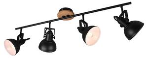 Lindby - Trinela 4 Mennyezeti Lámpa Black/WoodLindby - Lampemesteren
