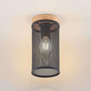 Lindby - Kiriya Mennyezeti Lámpa Black/Wood Lindby - Lampemesteren