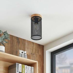 Lindby - Kiriya Mennyezeti Lámpa Black/Wood Lindby - Lampemesteren