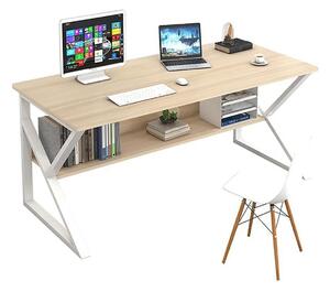 TARCAL fehér és barna mdf íróasztal