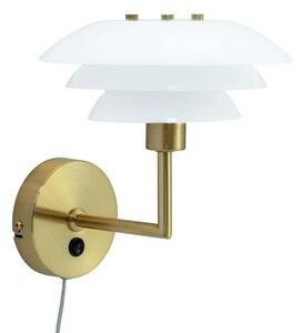 DybergLarsen - DL20 Fali Lámpa Opal/Brass - Lampemesteren