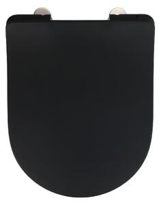 Sedilo Black matt fekete WC-ülőke, 45,2 x 36,2 cm - Wenko