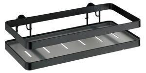 Turbo-Loc® Gala fekete fali konyhai polc, szélesség 25 cm - Wenko
