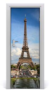 Poszter tapéta ajtóra Eiffel-torony 85x205