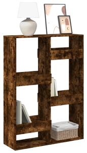 Füstös tölgy színű szerelt fa könyvespolc 100 x 33 x 135 cm