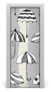 Ajtó tapéta esernyők 75x205cm