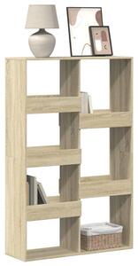 Sonoma tölgy színű szerelt fa könyvespolc 100 x 33 x 155,5 cm