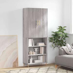 VidaXL szürke sonoma szerelt fa magasszekrény 69,5 x 34 x 180 cm