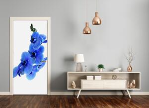 Ajtó méretű poszter kék orchidea 75x205