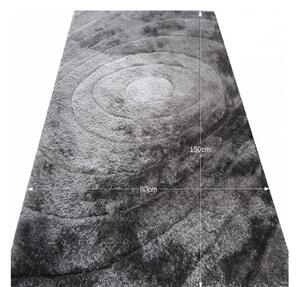 VANJA szürke polyester szőnyeg 80x150cm