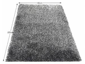 VILAN fekete polyester szőnyeg 80x150cm