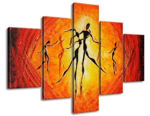 Gario Kézzel festett kép Gyönyöru tánc - 5 részes Méret: 100 x 70 cm
