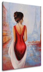 Gario Kézzel festett kép Séta az Eiffel-torony mellett Méret: 100 x 70 cm