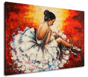 Gario Kézzel festett kép Fáradt balett-táncosno Méret: 100 x 70 cm