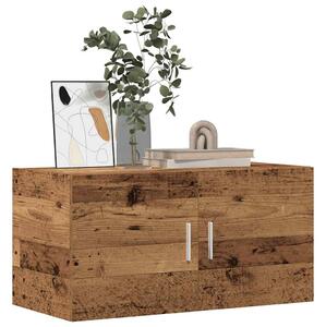 Antik fa színű szerelt fa faliszekrény 80x39x40 cm