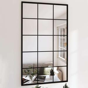Modern Fém Fali Tükör - 2 db - Fekete - 100x60 cm