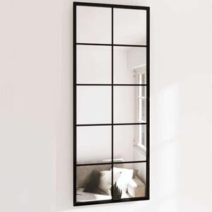Fém Fali Tükör Szett - 2 db, Fekete, 100x40 cm