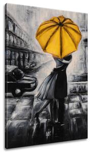 Gario Kézzel festett kép Sárga csók az esoben Méret: 100 x 70 cm