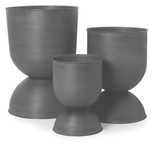 Ferm LIVING - Hourglass Pot Small Black - Lampemesteren