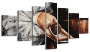 Gario Kézzel festett kép Balett-táncosno bemelegítése - 7 részes Méret: 210 x 100 cm