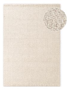Krémszínű-elefántcsont színű kézi szövésű gyapjúkeverék szőnyeg 120x170 cm Majoli – Elle Decoration