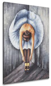 Gario Kézzel festett kép Balett-táncosno kékben Méret: 70 x 100 cm