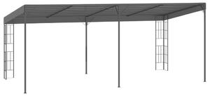 VidaXL Falra Szerelhető Szövetpavilon 3 x 6 m, Antracitszürke