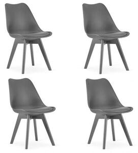 Artool Mark Étkezőszék - 4 db-os szett - Fekete - 49x55.5x82.5 cm