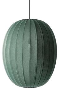 Made By Hand - Knit-Wit 65 High Oval Függőlámpa Tweed Green - Lampemesteren