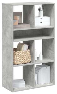 Könyvszekrény betonszürke 66x31x112 cm szerelt fa