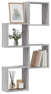4 db szürke sonoma fali kockapolc 30 x 15 x 30 cm