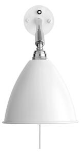GUBI - Bestlite BL7 Fali Lámpa ø16 Chrome/Matte White - Lampemesteren