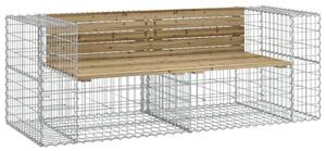 Gabion Kerti Pad - Fenyőfa - 184x71x65,5cm