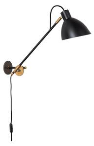 Konsthantverk - KH#1 Black/Raw Brass Fali Lámpa Long Arm - Lampemesteren