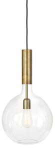 Konsthantverk - Rosdala Függőlámpa Small Raw Brass/Clear - Lampemesteren