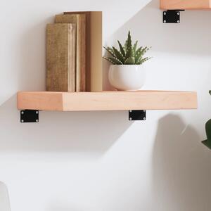 Kezeletlen tömör tölgyfa fali polc 40x30x(2-6) cm