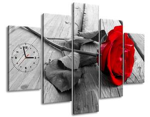 Gario Órás falikép Vörös Rózsa - 5 részes Méret: 150 x 70 cm