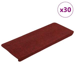 30 db piros öntapadó lépcsőszőnyeg 65x24,5x3,5 cm