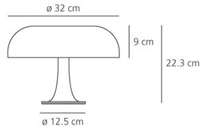 Artemide - Nessino Asztali Lámpa Orange - Lampemesteren