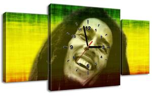 3 részes órás falikép Bob Marley
