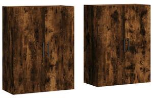 Faliszekrény - Füstös Tölgy - 2 db - 69,5x34x90 cm