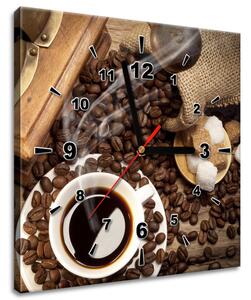 Órás falikép Ízletes aromatikus kávé