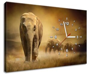 Órás falikép Elefántok vándorlása