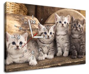 Órás falikép Brit macskák