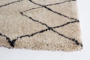 GEOMETRIC törtfehér 100% pamut szőnyeg