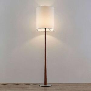 Lucande - Lakira Állólámpa H160 White/Wood - Lampemesteren