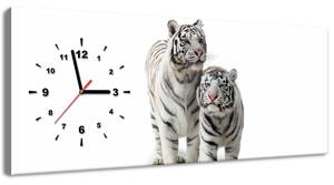 Órás falikép Fehér tigrisek